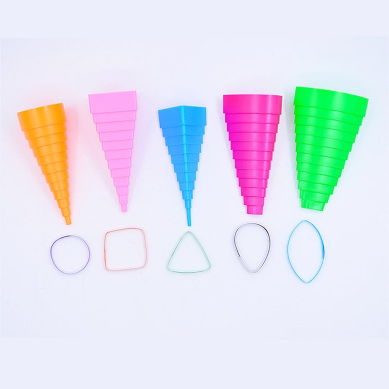 YURROAD Quilling Shapes & Designs Border Buddy Tool 5 Shape Towers Quilling Tools Kit - Image 2